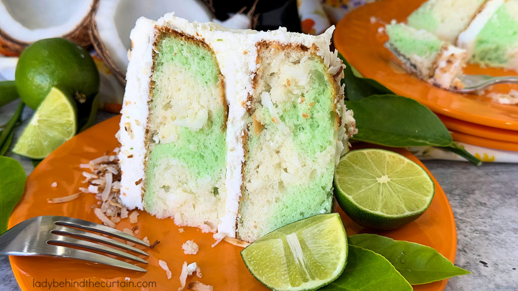 Semi Homemade Coconut Lime Layered Cake