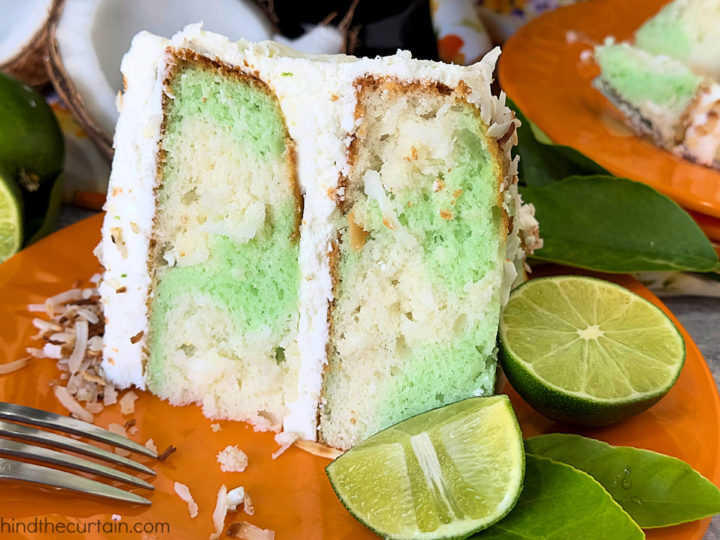 Semi Homemade Coconut Lime Layered Cake