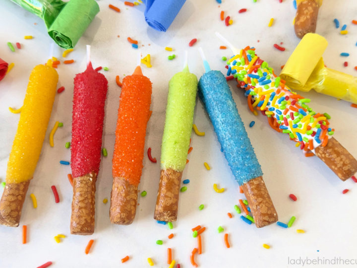 Birthday Candle Pretzels