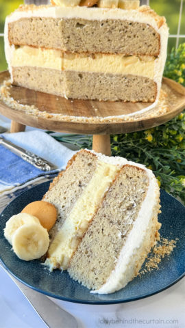 Classic Banana Pudding Layered Cake