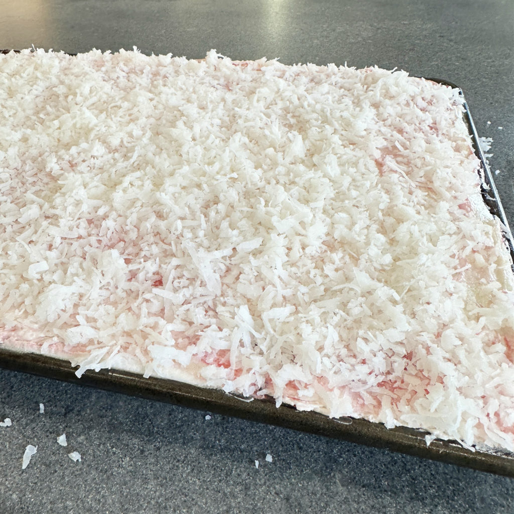White Chocolate Raspberry Sheet Cake