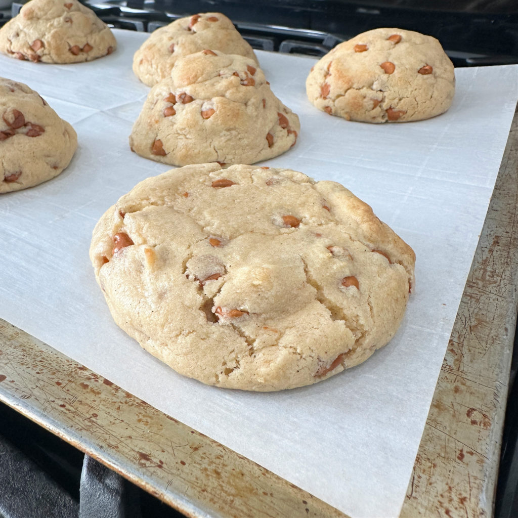 Copycat Crumbl Caramel Apple Cookies