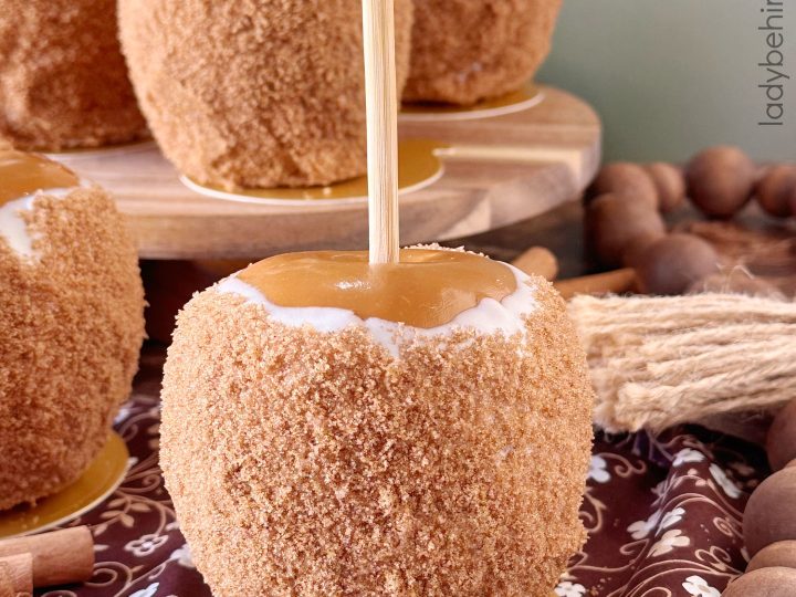 Easy Apple Pie Caramel Apples