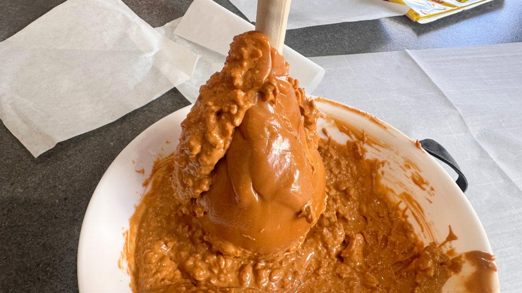 Fried Turkey Leg Caramel Pears