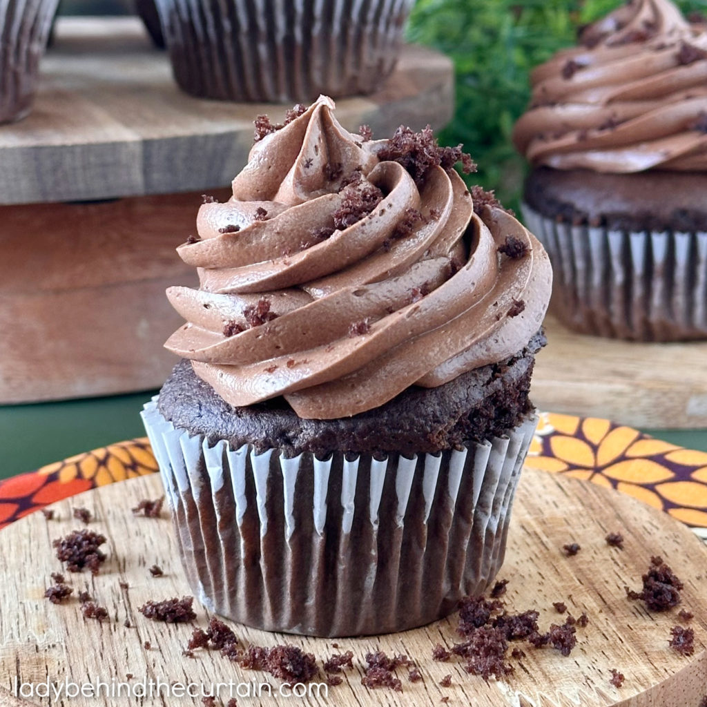 Orange Cream Filled Chocolate Cupcakes