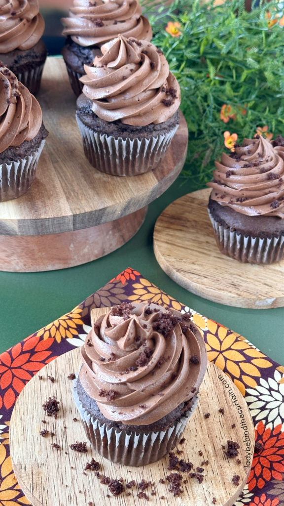 Orange Cream Filled Chocolate Cupcakes