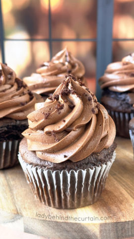 Orange Cream Filled Chocolate Cupcakes