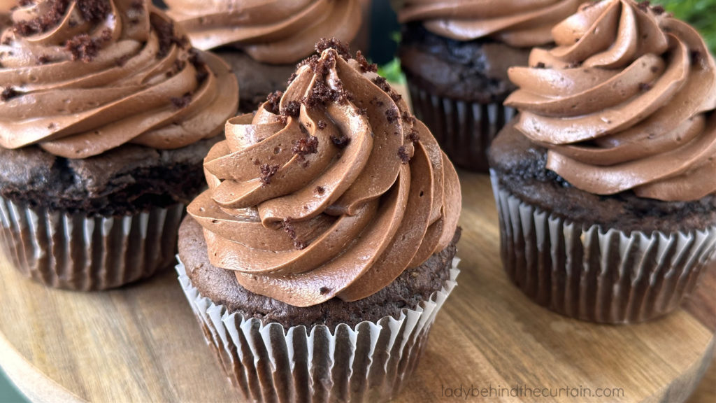 Orange Cream Filled Chocolate Cupcakes