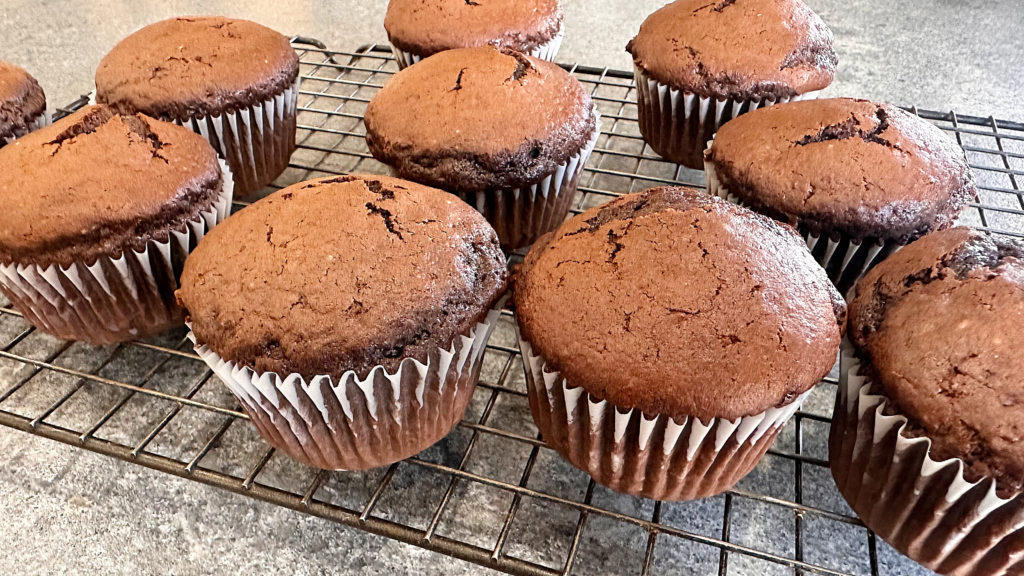 Orange Cream Filled Chocolate Cupcakes
