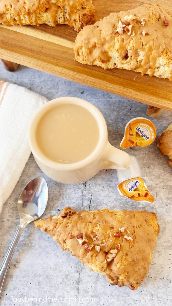 Brown Butter Scones with Caramelized White Chocolate Chunks