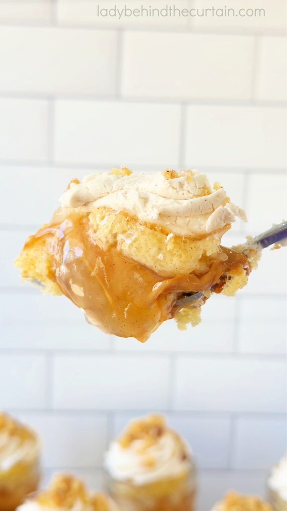Caramel Apple Pie Cake Parfaits