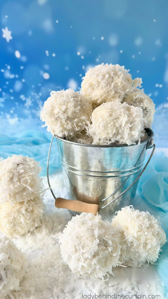 Coconut Pecan Mini Snowball Cakes