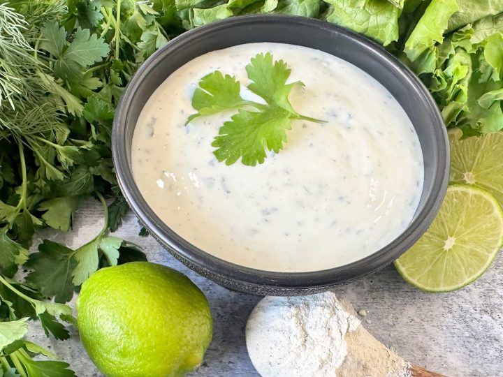 Creamy Cilantro Lime Ranch Salad Dressing