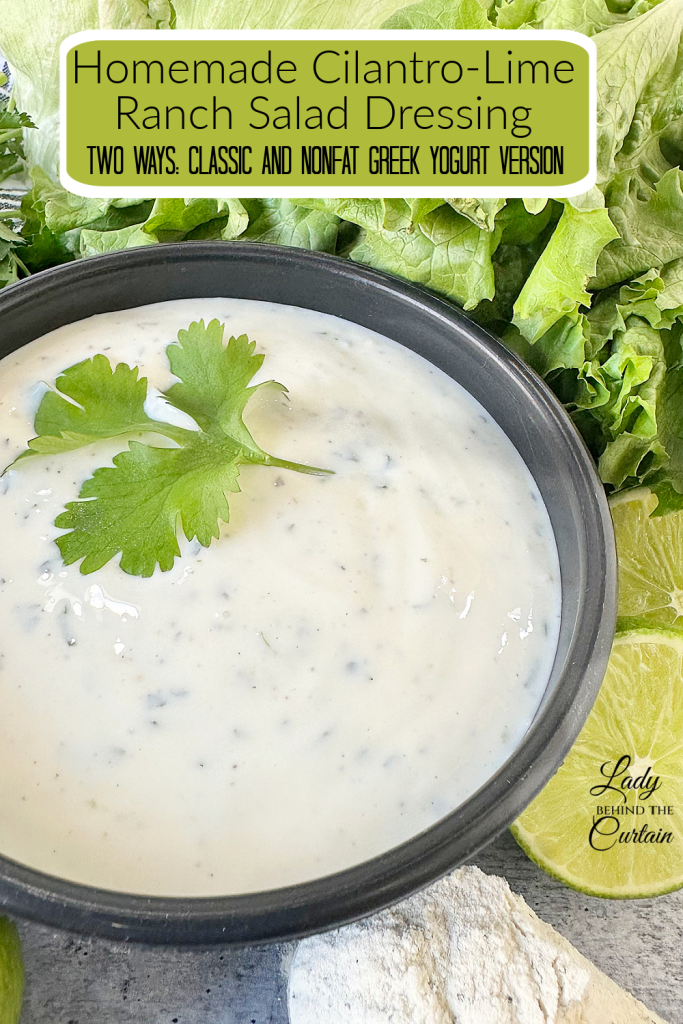 Creamy Cilantro Lime Ranch Salad Dressing