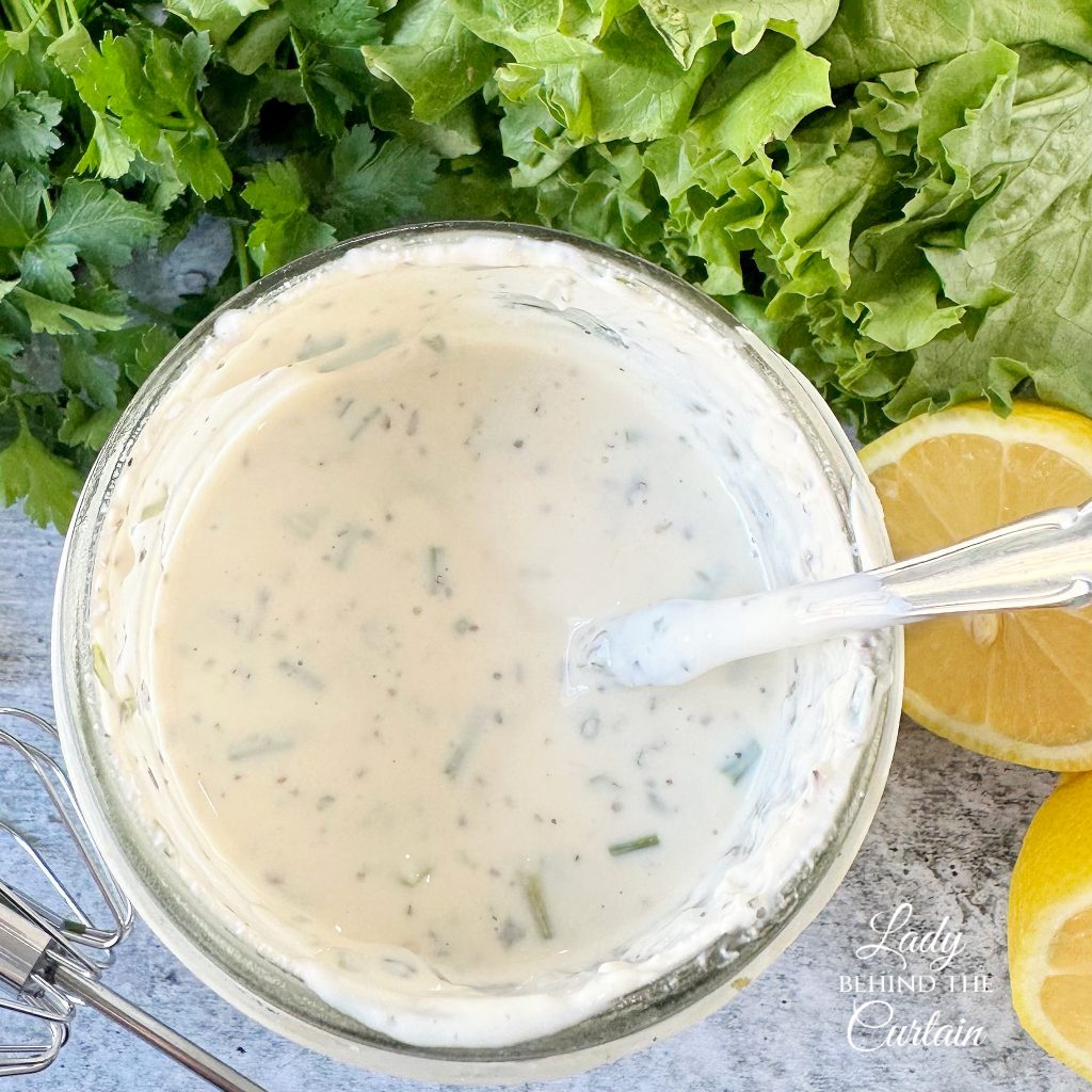 Creamy Green Goddess Salad Dressing