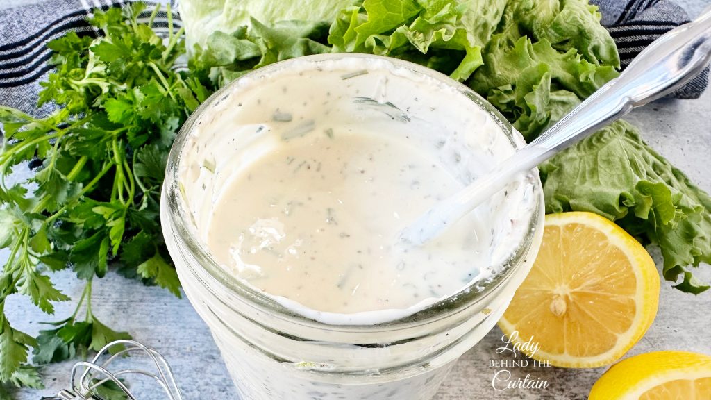 Creamy Green Goddess Salad Dressing