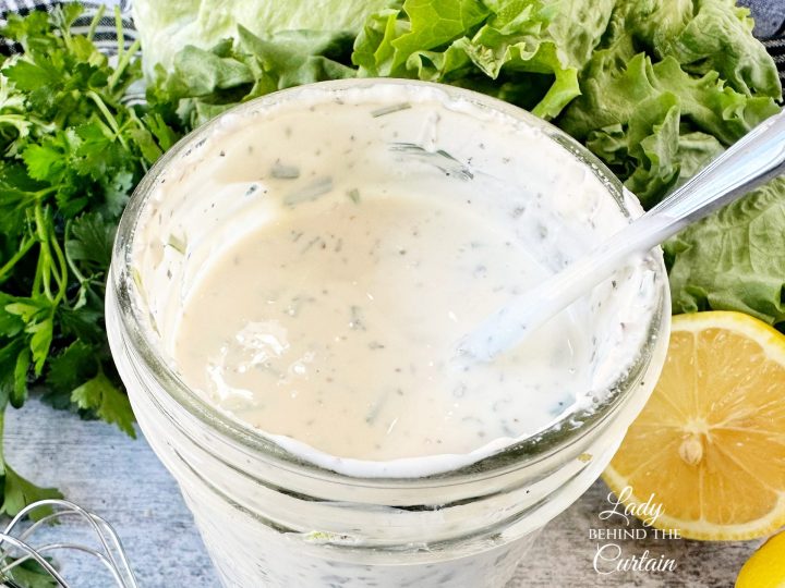 Creamy Green Goddess Salad Dressing