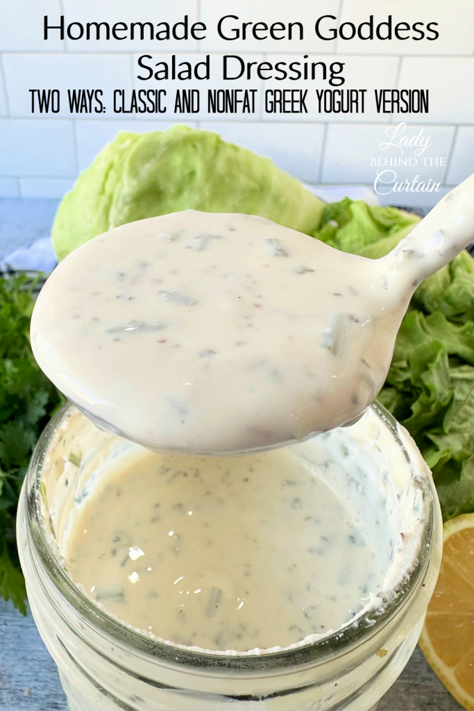 Creamy Green Goddess Salad Dressing