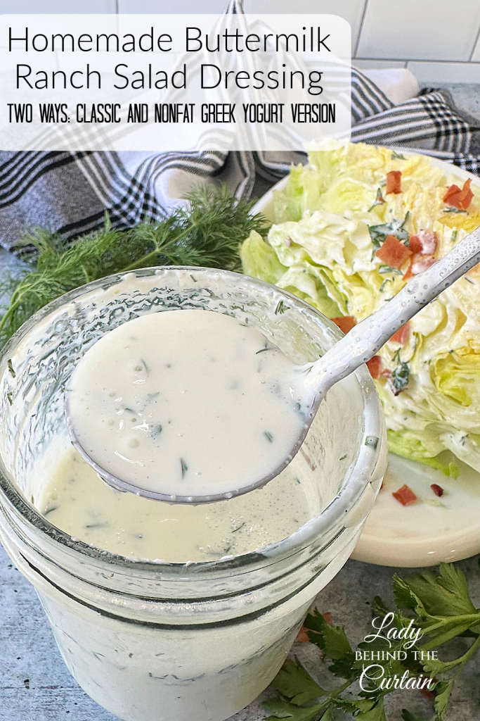 Creamy Buttermilk Ranch Salad Dressing