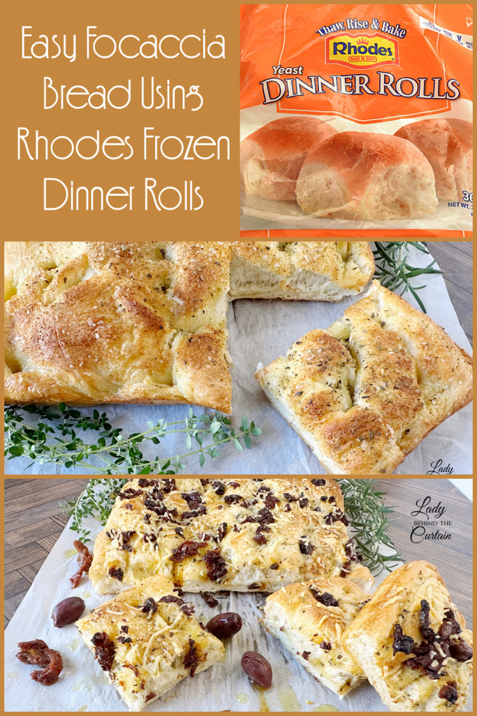 Easy Focaccia Bread Using Rhodes Frozen Dinner Rolls