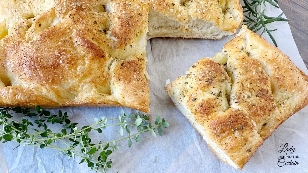 Easy Focaccia Bread Using Rhodes Frozen Dinner Rolls