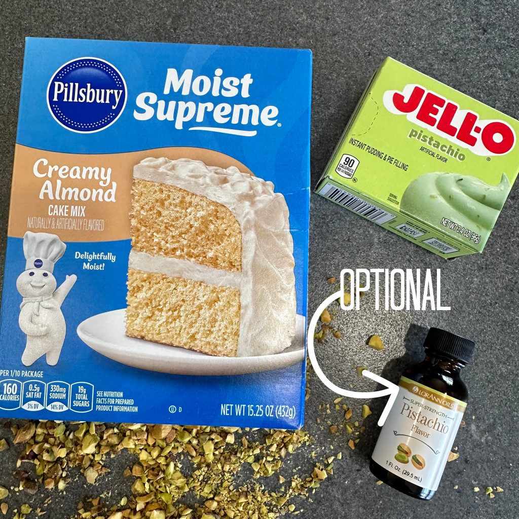 Homemade Pistachio Ice Cream Cake