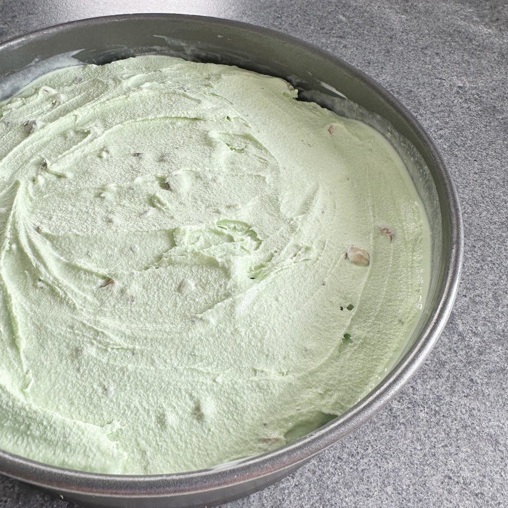 Homemade Pistachio Ice Cream Cake