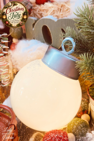 DIY Giant Glowing Christmas Ornament