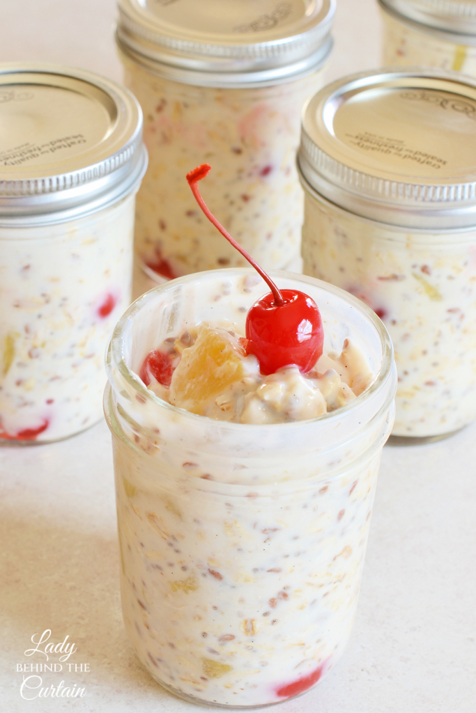 Pineapple Upside Down Cake Oatmeal