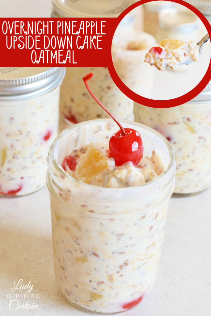 Pineapple Upside Down Cake Oatmeal