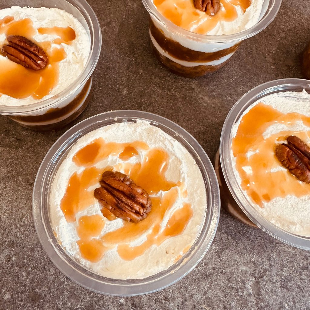 Semi-Homemade Caramel Pecan Pie Parfaits