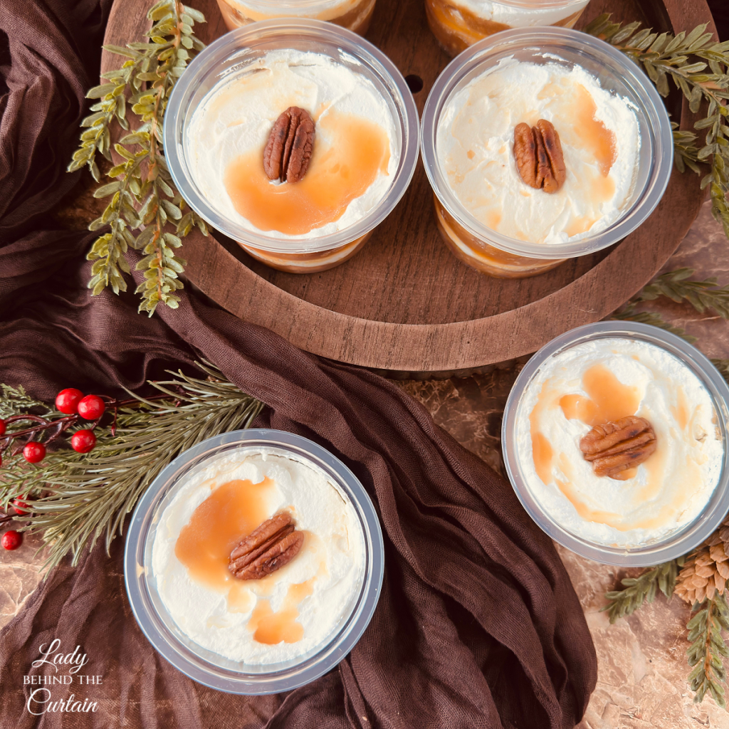 Semi-Homemade Caramel Pecan Pie Parfaits