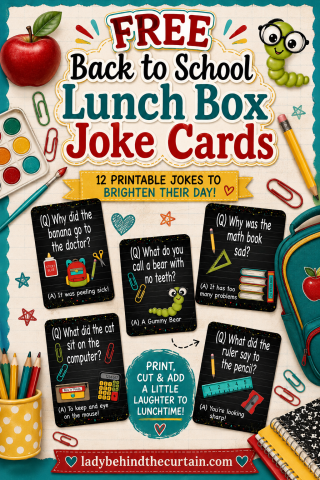 FREE Back-to-School Lunchbox Joke Cards