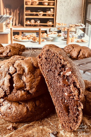The Ultimate Bakery-Size Double Chocolate Chip Cookies