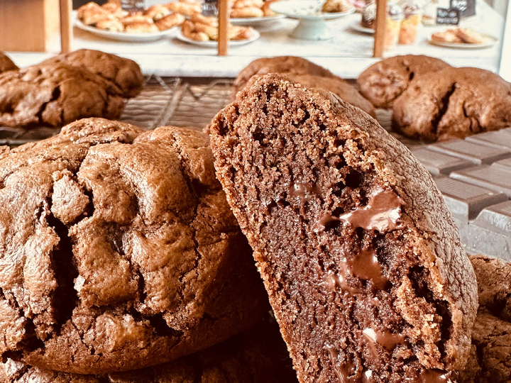 Bakery-Size Double Chocolate Chip Cookies