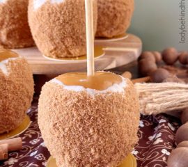 Image for Easy Apple Pie Caramel Apples - A Semi-Homemade Fall Favorite