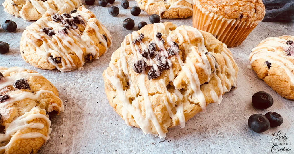 Large Gourmet Blueberry Muffin Cookies