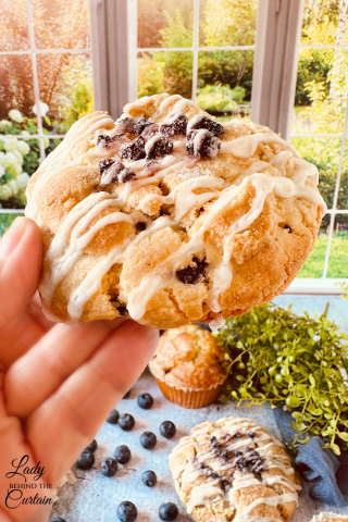 Large Gourmet Blueberry Muffin Cookies