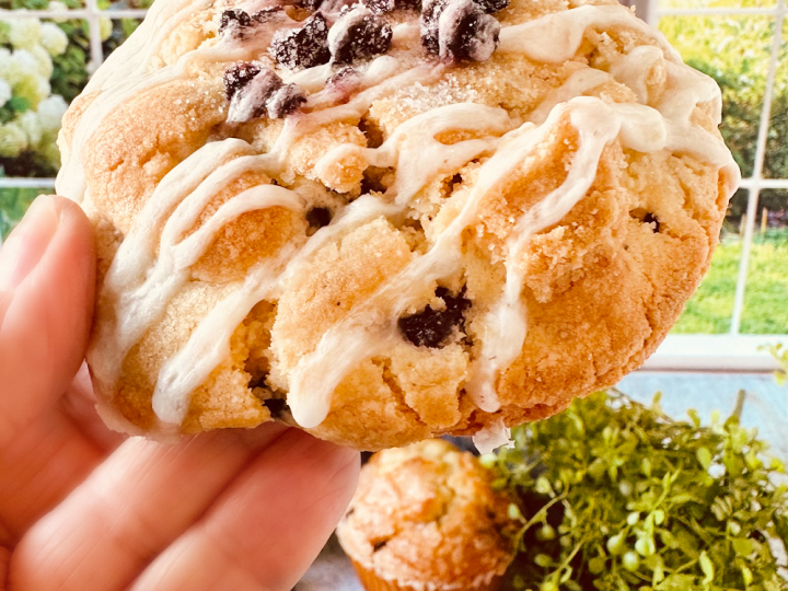 Large Gourmet Blueberry Muffin Cookies