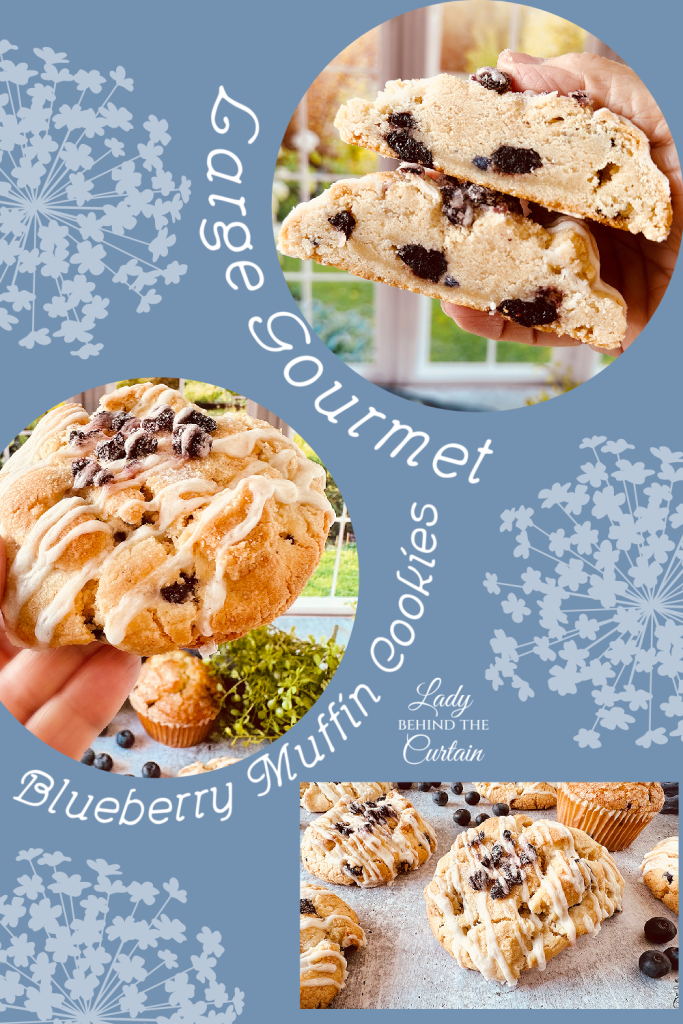 Large Gourmet Blueberry Muffin Cookies