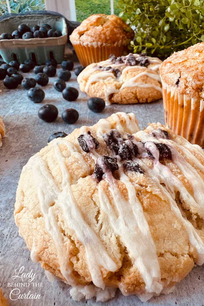 Large Gourmet Blueberry Muffin Cookies