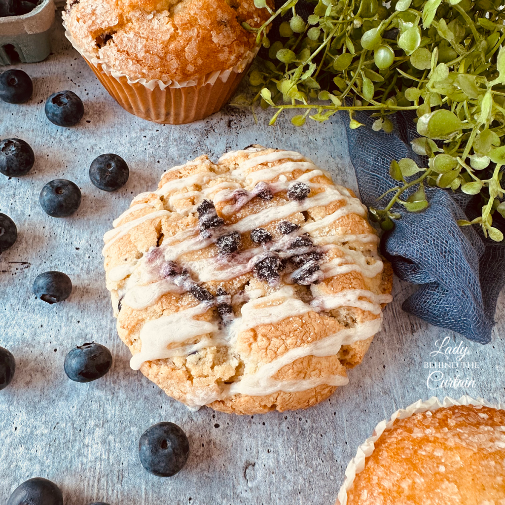 Large Gourmet Blueberry Muffin Cookies