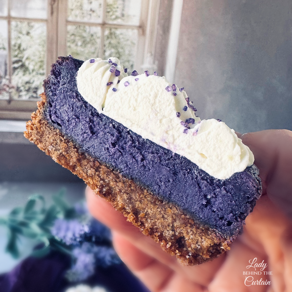 Mini Ube Cheesecakes