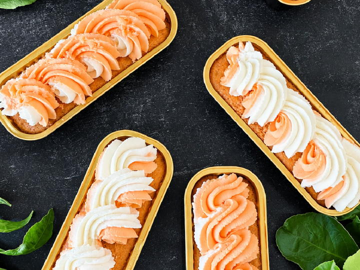Orange Cream Mini Loaf Cakes