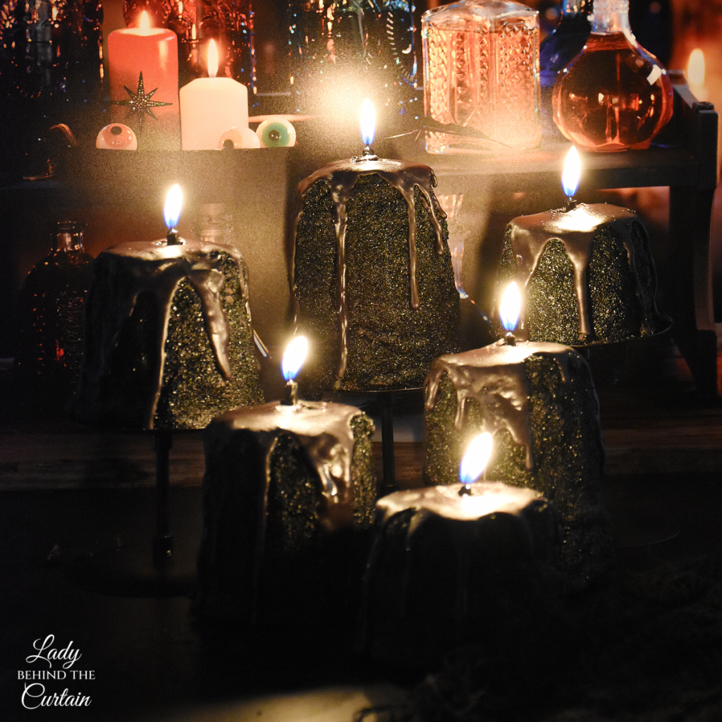 Black Cocoa Raspberry Candle Cakes