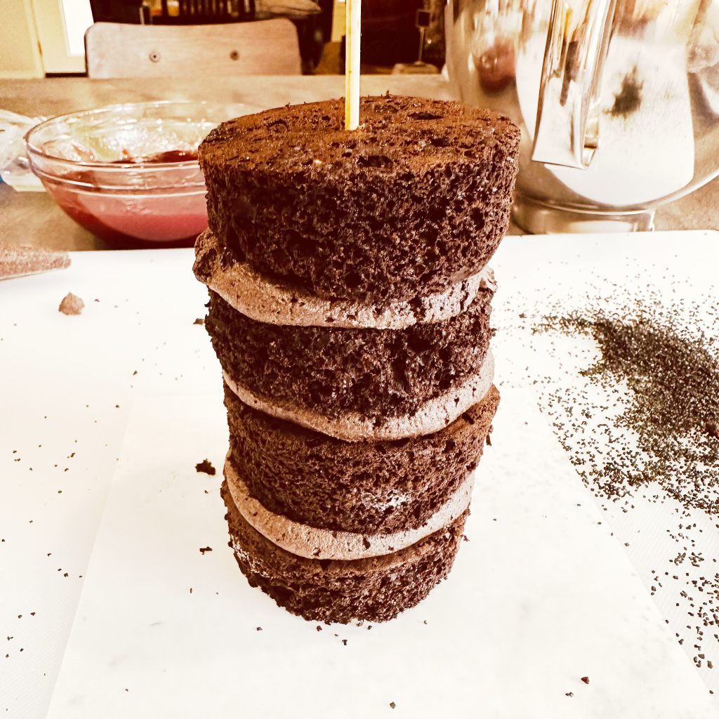 Black Cocoa Raspberry Candle Cakes