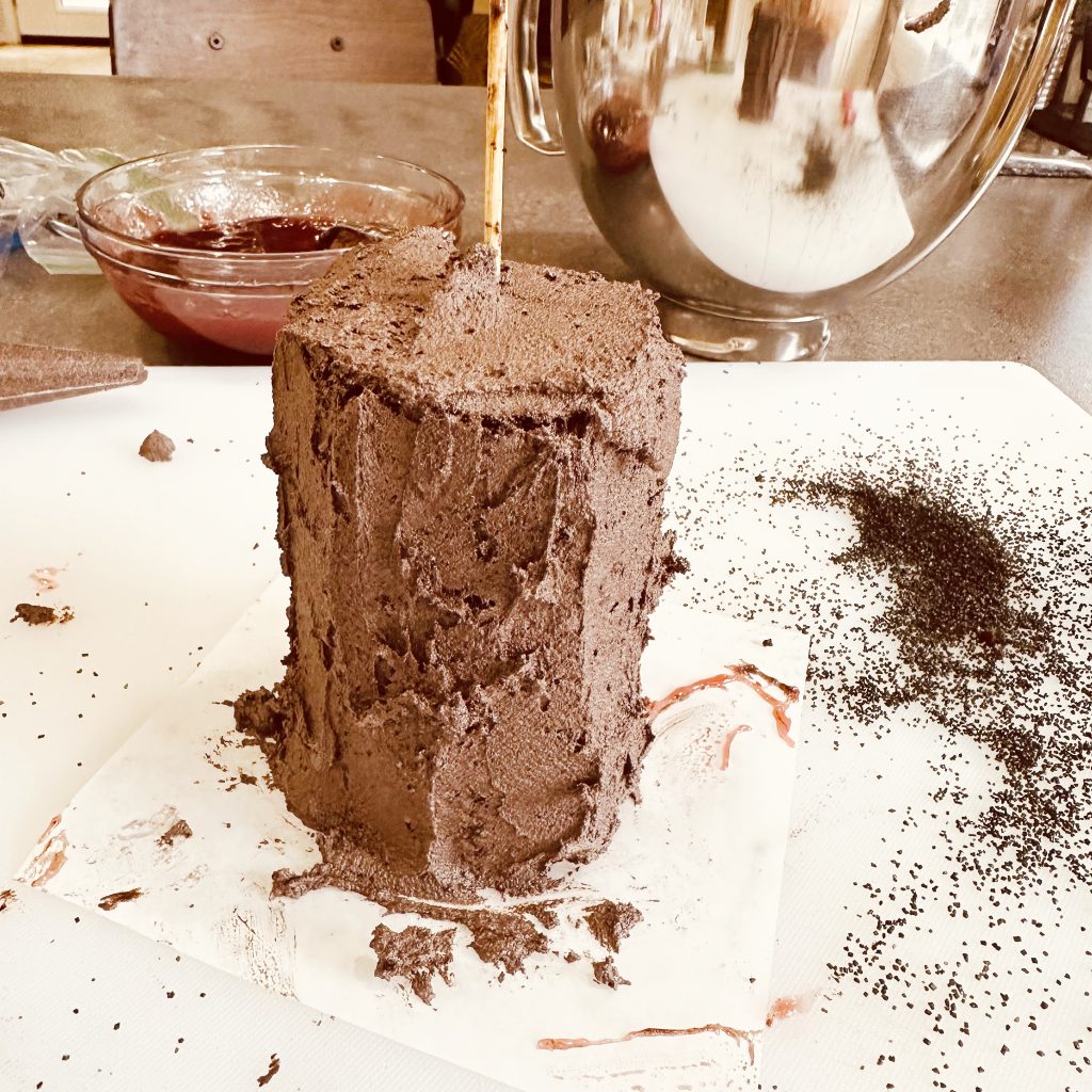 Black Cocoa Raspberry Candle Cakes