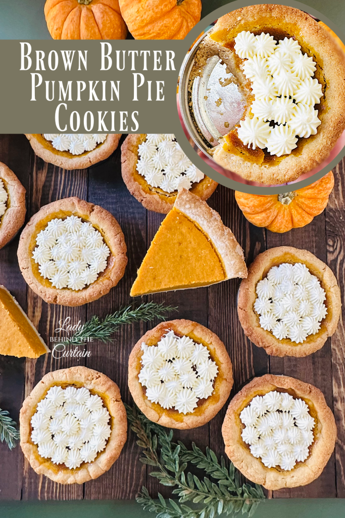 Brown Butter Pumpkin Pie Cookies