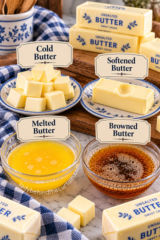 Cold, Softened, Melted, or Browned Butter: Why It Matters in Baking